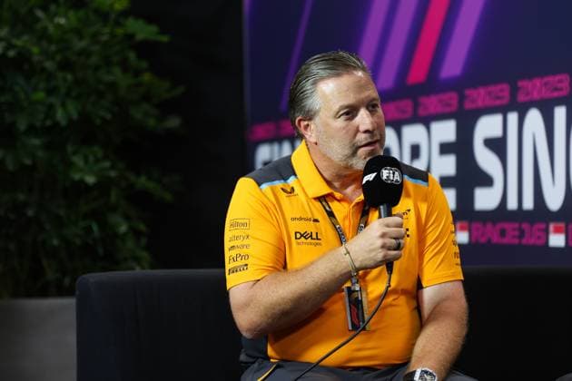 Zak Brown (USA, McLaren F1 Team), F1 Grand Prix of Singapore at Marina Bay Street Circuit on September 15, 2023 in Singapore, Singapore. (Photo by HOCH ZWEI) Singapore Singapore