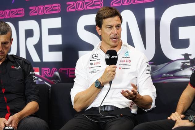 Toto Wolff (AUT, Mercedes-AMG Petronas F1 Team), F1 Grand Prix of Singapore at Marina Bay Street Circuit on September 15, 2023 in Singapore, Singapore. (Photo by HOCH ZWEI) Singapore Singapore