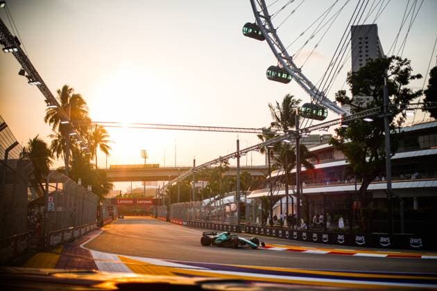 18 Lance Stroll (CAN, Aston Martin Aramco Cognizant F1 Team), F1 Grand Prix of Singapore at Marina Bay Street Circuit on September 15, 2023 in Singapore, Singapore. (Photo by HOCH ZWEI) Singapore Singapore