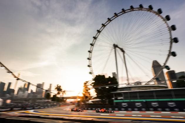 16 Charles Leclerc (MCO, Scuderia Ferrari), F1 Grand Prix of Singapore at Marina Bay Street Circuit on September 15, 2023 in Singapore, Singapore. (Photo by HOCH ZWEI) Singapore Singapore