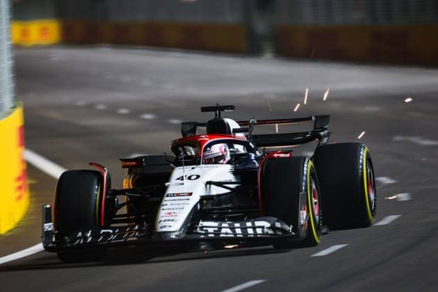 40 Liam Lawson (NZL, Scuderia AlphaTauri), F1 Grand Prix of Singapore at Marina Bay Street Circuit on September 15, 2023 in Singapore, Singapore. (Photo by HOCH ZWEI) Singapore Singapore