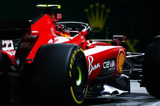 55 Carlos Sainz (ESP, Scuderia Ferrari), F1 Grand Prix of Singapore at Marina Bay Street Circuit on September 15, 2023 in Singapore, Singapore. (Photo by HOCH ZWEI) Singapore Singapore