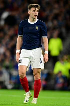 Scotland v England - 150th Anniversary Heritage Match Kieran Tierney of Scotland in action during the 150th Anniversary Heritage Match between Scotland and England at Hampden Park on September 12, 2023 in Glasgow Scotland. Glasgow Hampden Park Glasgow Scotland Copyright: xGreigxCowie Sportsphoto APLx 13954671