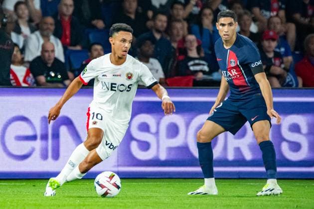 Sofiane Diop (OGC Nice) FOOTBALL : Paris Saint Germain - OGC Nice - Ligue 1 - JournÃ e 5 - 15 09 2023 BaptisteAutissier Panoramic 