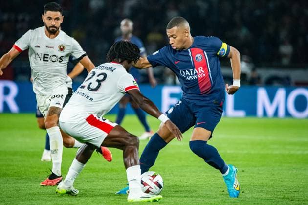 Kylian Mbappe (Paris SG) FOOTBALL : Paris Saint Germain - OGC Nice - Ligue 1 - JournÃ e 5 - 15 09 2023 BaptisteAutissier Panoramic 