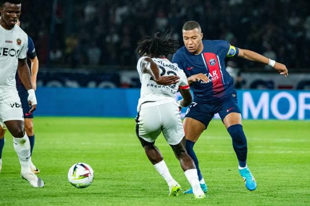 Kylian Mbappe (Paris SG) FOOTBALL : Paris Saint Germain - OGC Nice - Ligue 1 - JournÃ e 5 - 15 09 2023 BaptisteAutissier Panoramic 