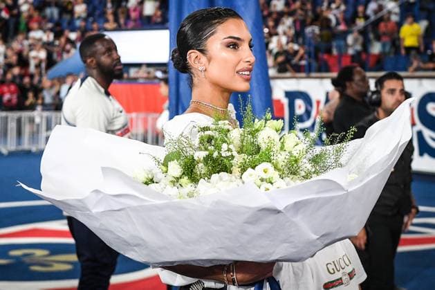 September 15, 2023, Paris, France, France: Jessica AIDI wife of Marco VERRATTI during the Ligue 1 match between Paris Saint-Germain (PSG) and OGC Nice at Parc des Princes Stadium on September 15, 2023 in Paris, France. Paris France - ZUMAm308 20230915_zsp_m308_017 Copyright: xMatthieuxMirvillex