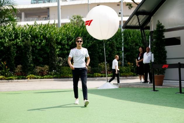 63 George Russell (GBR, Mercedes-AMG Petronas F1 Team), F1 Grand Prix of Singapore at Marina Bay Street Circuit on September 16, 2023 in Singapore, Singapore. (Photo by HOCH ZWEI) Singapore Singapore