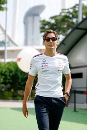 63 George Russell (GBR, Mercedes-AMG Petronas F1 Team), F1 Grand Prix of Singapore at Marina Bay Street Circuit on September 16, 2023 in Singapore, Singapore. (Photo by HOCH ZWEI) Singapore Singapore