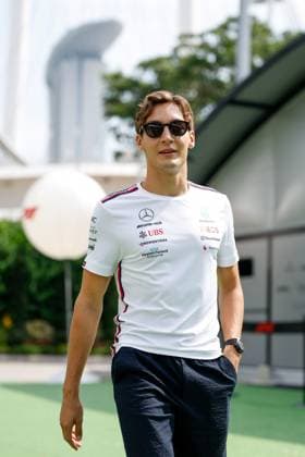 63 George Russell (GBR, Mercedes-AMG Petronas F1 Team), F1 Grand Prix of Singapore at Marina Bay Street Circuit on September 16, 2023 in Singapore, Singapore. (Photo by HOCH ZWEI) Singapore Singapore