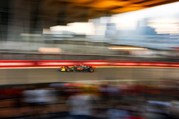 4 Lando Norris (GBR, McLaren F1 Team), F1 Grand Prix of Singapore at Marina Bay Street Circuit on September 16, 2023 in Singapore, Singapore. (Photo by HOCH ZWEI) Singapore Singapore