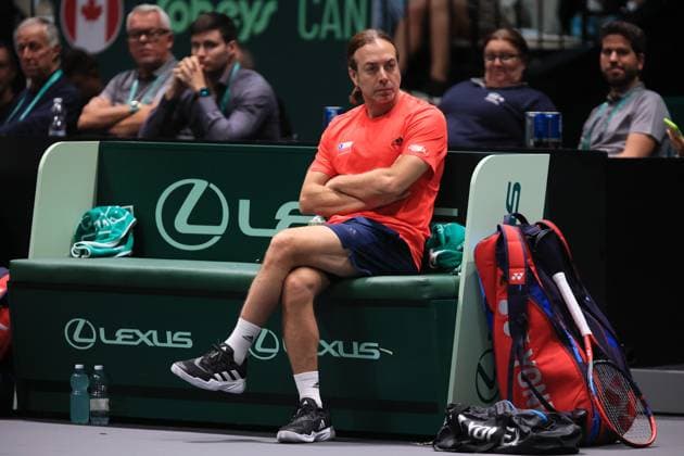 Tennis, Davis Cup, Kanada - Chile Photo Michele Nucci LaPresse - September 16, 2023 Bologna, Italy - tennis - Canada vs. Chile - Finals group A - double match between Alexis Galarneau and Vasek Pospisil (CAN) vs. Alejandro Tabilo and Tomas Barrios Vera (CHI) - Davis Cup 2023 - Unipol Arena. In the pic: Nico Massu  Copyright: xMichelexNucci LaPressex