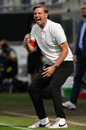 KAS Eupen v Standard de Liege - Jupiler Pro League EUPEN, BELGIUM - SEPTEMBER 17 : Kohfeldt Florian head coach of KAS Eupen during the Jupiler Pro League match between KAS Eupen and Standard de Liege on September 17, 2023 in Eupen, Belgium, 17 09 2023 Eupen Belgium  Copyright: xDhax