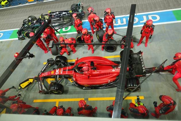 16 Charles Leclerc (MCO, Scuderia Ferrari), F1 Grand Prix of Singapore at Marina Bay Street Circuit on September 17, 2023 in Singapore, Singapore. (Photo by HOCH ZWEI) Singapore Singapore