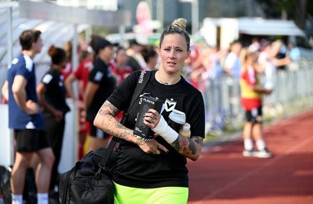 Fussball, Frauen, Regionalliga Nordost, Saison 2023 2024 (4. Spieltag), 1. FC Union Berlin - FC Viktoria 89, Anna Felicitas Sarholz (FC Viktoria 1889 Berlin), 17.09. 2023, Copyright: xMatthiasxKochx