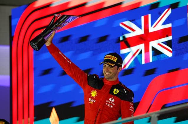 55 Carlos Sainz (ESP, Scuderia Ferrari), F1 Grand Prix of Singapore at Marina Bay Street Circuit on September 17, 2023 in Singapore, Singapore. (Photo by HOCH ZWEI) Singapore Singapore
