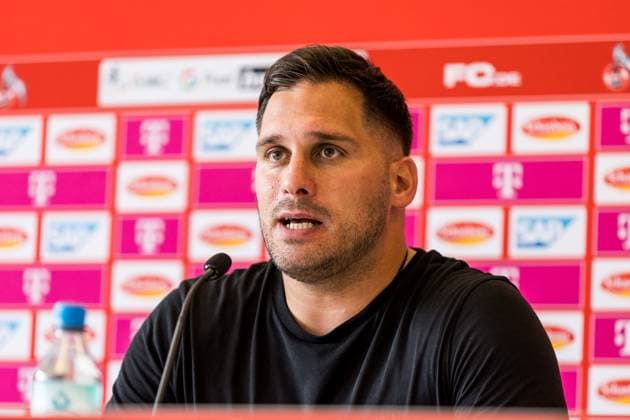 GOOGLE PIXEL Frauen Bundesliga: 1. FC Koeln - RB Leipzig; 17.09.2023 Saban Uzun (Trainer RB Leipzig) in der Pressekonferenz GOOGLE PIXEL Frauen Bundesliga, 1. FC Koeln - RB Leipzig, Koeln, Franz-Kremer-Stadion am 17.09.2023 DFB REGULATIONS PROHIBIT ANY USE OF PHOTOGRAPHS AS IMAGE SEQUENCES AND OR QUASI-VIDEO. Copyright: xBEAUTIFULxSPORTS Wunderlx