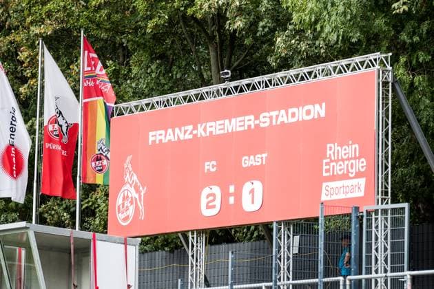 GOOGLE PIXEL Frauen Bundesliga: 1. FC Koeln - RB Leipzig; 17.09.2023 Ende in Koeln: 2:1 GOOGLE PIXEL Frauen Bundesliga, 1. FC Koeln - RB Leipzig, Koeln, Franz-Kremer-Stadion am 17.09.2023 DFB REGULATIONS PROHIBIT ANY USE OF PHOTOGRAPHS AS IMAGE SEQUENCES AND OR QUASI-VIDEO. Copyright: xBEAUTIFULxSPORTS Wunderlx
