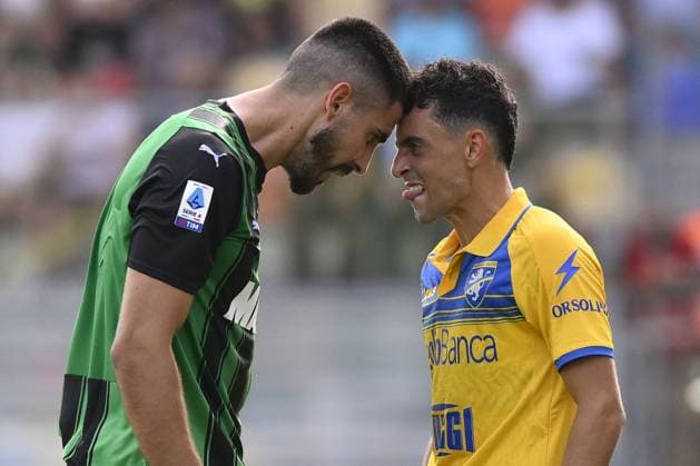Sport Themen der Woche KW37 Sport Bilder des Tages Fußball, Frosinone Calcio - US Sassuolo Calcio Italian soccer Serie A match - Frosinone Calcio vs US Sassuolo during the 4rd day of the Serie A Championship between Frosinone Calcio - U.S. Sassuolo on September 17, 2023 at the Benito Stirpe Stadium in Frosinone, Italy. Frosinone Italy  Copyright: xIPAxSport ABACAx BRIPASport20230917_724 IPAxSport ABACAx BRIPASport20230917_724