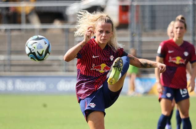 Jenny Hipp (Leipzig), 1. FC Köln - RB Leipzig, Google Pixel Frauen Bundesliga, 1. Spieltag, Köln, Deutschland, 17.09.2023.