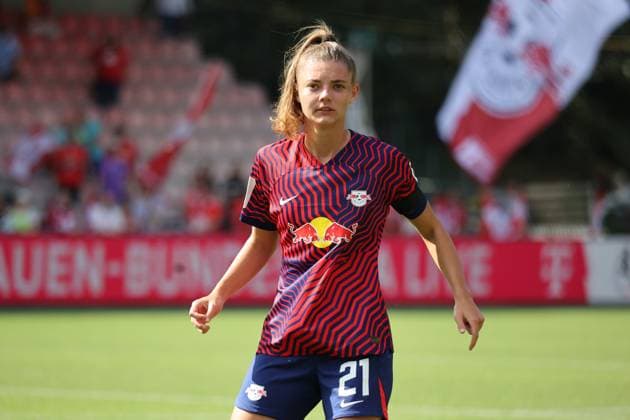 Julia Landenberger (Leipzig), 1. FC Köln - RB Leipzig, Google Pixel Frauen Bundesliga, 1. Spieltag, Köln, Deutschland, 17.09.2023.
