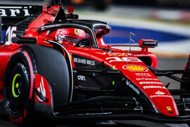 16 Charles Leclerc (MCO, Scuderia Ferrari), F1 Grand Prix of Singapore at Marina Bay Street Circuit on September 17, 2023 in Singapore, Singapore. (Photo by HOCH ZWEI) Singapore Singapore