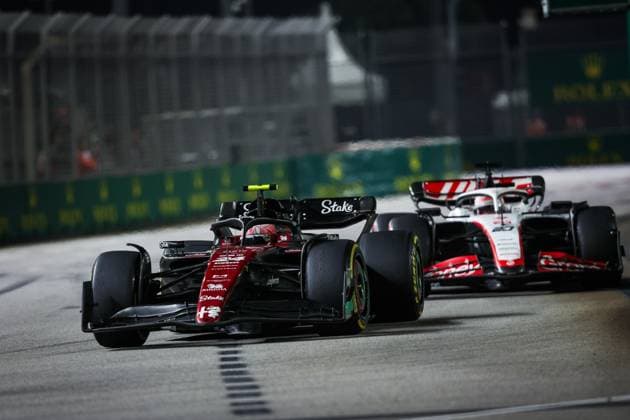 24 Guanyu Zhou (CHN, Alfa Romeo F1 Team Stake), F1 Grand Prix of Singapore at Marina Bay Street Circuit on September 17, 2023 in Singapore, Singapore. (Photo by HOCH ZWEI) Singapore Singapore