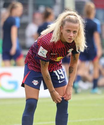 Jenny Hipp (Leipzig), 1. FC Köln - RB Leipzig, Google Pixel Frauen Bundesliga, 1. Spieltag, Köln, Deutschland, 17.09.2023.