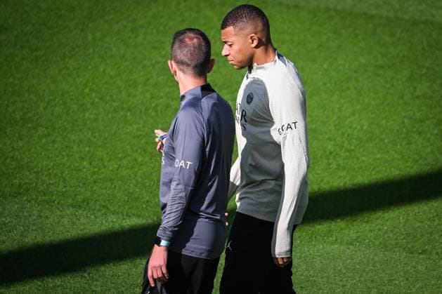September 18, 2023, Poissy, France, France: Kylian MBAPPE of PSG during a Paris Saint-Germain training session at Campus PSG on September 18, 2023 in Poissy near Paris, France. Poissy France - ZUMAm308 20230918_zsp_m308_001 Copyright: xMatthieuxMirvillex