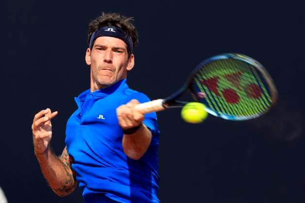 TENNIS - ATP, Tennis Herren Layjet Open BAD WALTERSDORF,AUSTRIA,18.SEP.23 - TENNIS - ATP Challenger Tour, Layjet Open. Image shows Gerald Melzer (AUT).  GEPAxpictures xMarioxBuehner-Weinrauch