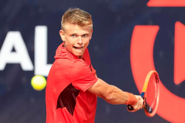 TENNIS - ATP, Tennis Herren Layjet Open BAD WALTERSDORF,AUSTRIA,18.SEP.23 - TENNIS - ATP Challenger Tour, Layjet Open. Image shows Marvin Moeller (GER).  GEPAxpictures xMarioxBuehner-Weinrauch