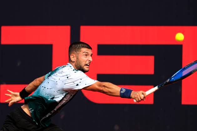 TENNIS - ATP, Tennis Herren Layjet Open BAD WALTERSDORF,AUSTRIA,18.SEP.23 - TENNIS - ATP Challenger Tour, Layjet Open. Image shows Andrea Picchione (ITA).  GEPAxpictures xMarioxBuehner-Weinrauch