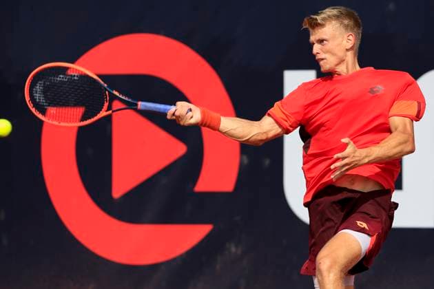 TENNIS - ATP, Tennis Herren Layjet Open BAD WALTERSDORF,AUSTRIA,18.SEP.23 - TENNIS - ATP Challenger Tour, Layjet Open. Image shows Marvin Moeller (GER).  GEPAxpictures xMarioxBuehner-Weinrauch