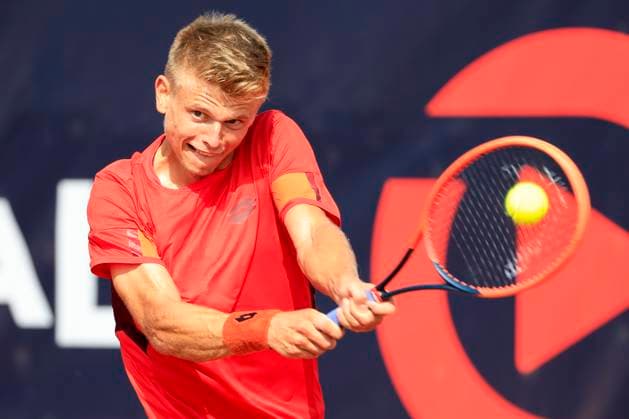 TENNIS - ATP, Tennis Herren Layjet Open BAD WALTERSDORF,AUSTRIA,18.SEP.23 - TENNIS - ATP Challenger Tour, Layjet Open. Image shows Marvin Moeller (GER).  GEPAxpictures xMarioxBuehner-Weinrauch