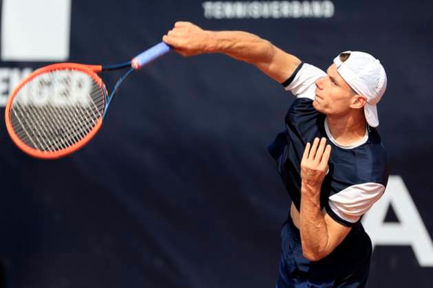 TENNIS - ATP, Tennis Herren Layjet Open BAD WALTERSDORF,AUSTRIA,18.SEP.23 - TENNIS - ATP Challenger Tour, Layjet Open. Image shows Sandro Kopp (AUT).  GEPAxpictures xMarioxBuehner-Weinrauch