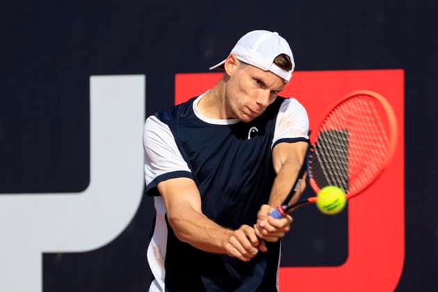 TENNIS - ATP, Tennis Herren Layjet Open BAD WALTERSDORF,AUSTRIA,18.SEP.23 - TENNIS - ATP Challenger Tour, Layjet Open. Image shows Sandro Kopp (AUT).  GEPAxpictures xMarioxBuehner-Weinrauch