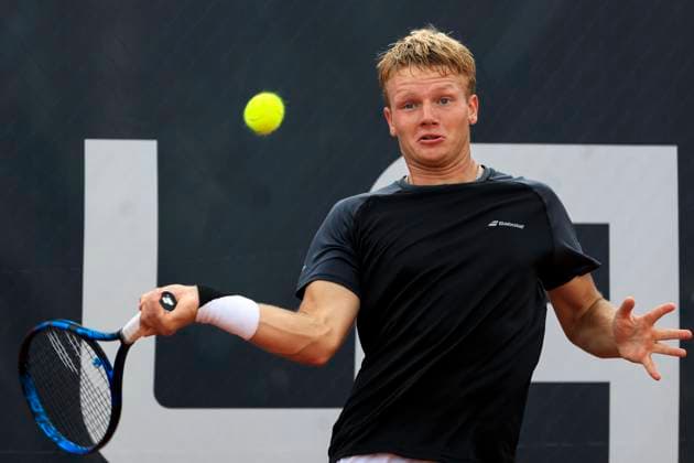 TENNIS - ATP, Tennis Herren Layjet Open BAD WALTERSDORF,AUSTRIA,18.SEP.23 - TENNIS - ATP Challenger Tour, Layjet Open. Image shows Maks Kasnikowski (POL).  GEPAxpictures xMarioxBuehner-Weinrauch