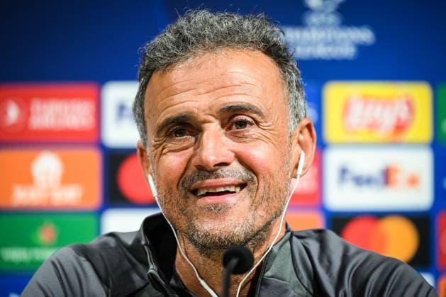 Sport Bilder des Tages September 18, 2023, Poissy, France, France: Luis ENRIQUE of PSG during a Paris Saint-Germain press conference, PK, Pressekonferenz at Campus PSG on September 18, 2023 in Poissy near Paris, France. Poissy France - ZUMAm308 20230918_zsp_m308_015 Copyright: xMatthieuxMirvillex