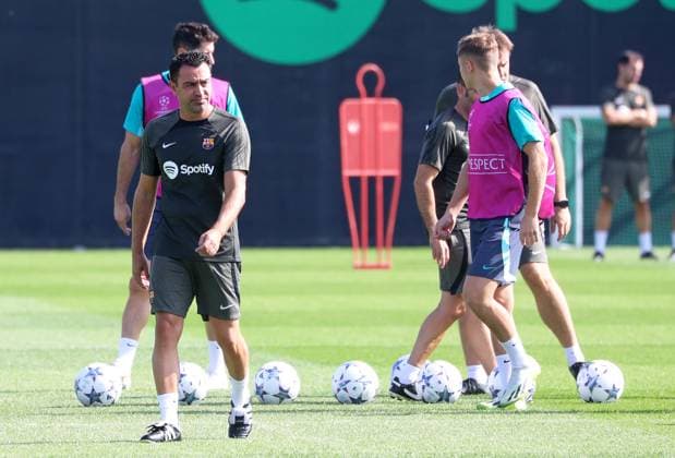 FC Barcelona, Barca Training Before Champions League Match Against Royal Antwerp Xavi Hernandez during the training session before the UEFA Champions League match against Royal Antwerp FC, in Barcelona, on 18th Septemnber 2023. Barcelona Barcelona Spain  Copyright: xUrbanandsportx originalFilename:urbanandsport-fcbarcel230918_npZiA.jpg