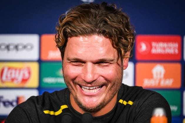 Sport Bilder des Tages September 18, 2023, Paris, France, France: Edin TERZIC of Borussia Dortmund during a Borussia Dortmund press conference, PK, Pressekonferenz at Parc des Princes Stadium on September 18, 2023 in Paris, France. Paris France - ZUMAm308 20230918_zsp_m308_018 Copyright: xMatthieuxMirvillex