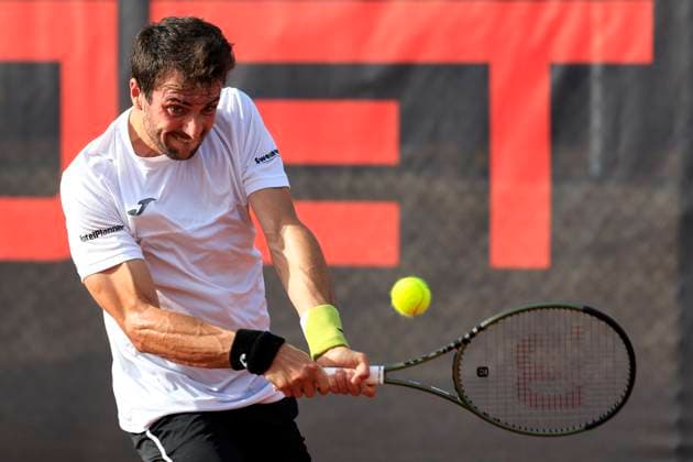 TENNIS - ATP, Tennis Herren Layjet Open BAD WALTERSDORF,AUSTRIA,18.SEP.23 - TENNIS - ATP Challenger Tour, Layjet Open. Image shows Pedro Martinez (ESP).  GEPAxpictures xMarioxBuehner-Weinrauch