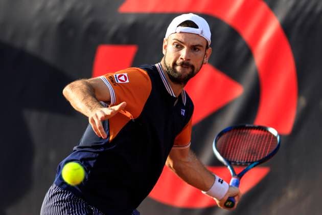 TENNIS - ATP, Tennis Herren Layjet Open BAD WALTERSDORF,AUSTRIA,18.SEP.23 - TENNIS - ATP Challenger Tour, Layjet Open. Image shows Jurij Rodionov (AUT).  GEPAxpictures xMarioxBuehner-Weinrauch