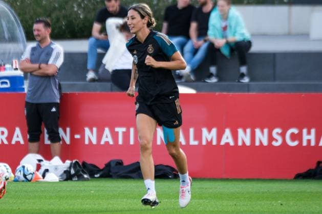 Sara Doorsoun (Deutschland), GER, DFB Fussball Nationalmannschaft Frauen, Training, DFB Campus, 18.09.2023, GER, DFB Fussball Nationalmannschaft Frauen, Training, 18.09.2023 Frankfurt am Main Copyright: xEibner-Pressefoto FlorianxWieganx EP_FWD
