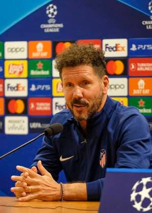 Atletico Madrid s head coach Diego Pablo Simeone offers a presser at Olympic Stadium in Rome on the eve of their UEFA Champions League against Lazio. Atletico Madrid s presser !ACHTUNG: NUR REDAKTIONELLE NUTZUNG!  Copyright: xAntonelloxNuscax GRAF3175 20230918-55011915381_1