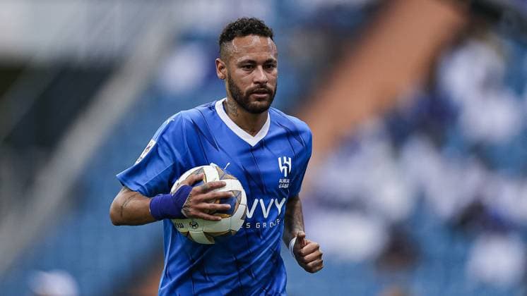 AFC Champions League 2023-24 MD1 Neymar JR of Al-Hilal SFC (KSA) in action against PFC Navbahor (UZB) during their Match Day 1 of the AFC Champions League 2023-24 at the King Fahd International Stadium on September 18, 2023 in Riyadh, Saudi Arabia. Riyadh King Fahd International Stadium Kingdom of Saudi Arabia  Copyright: xStrignerx 2023.09.19_PSI03215_SRA_0000763