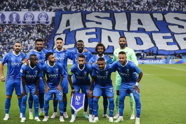 AFC Champions League 2023-24 MD1 Al-Hilal SFC (KSA) pose prior their Match Day 1 of the AFC Champions League 2023-24 against PFC Navbahor (UZB) at the King Fahd International Stadium on September 18, 2023 in Riyadh, Saudi Arabia. Riyadh King Fahd International Stadium Kingdom of Saudi Arabia  Copyright: xStrignerx 2023.09.19_PSI03215_SRA_0000952