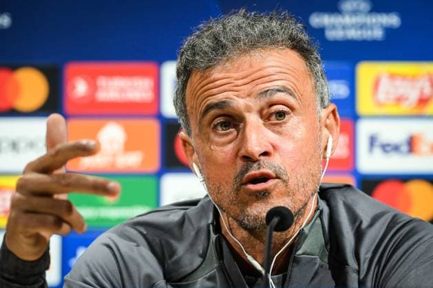 September 18, 2023, Poissy, France, France: Luis ENRIQUE of PSG during a Paris Saint-Germain press conference, PK, Pressekonferenz at Campus PSG on September 18, 2023 in Poissy near Paris, France. Poissy France - ZUMAm308 20230918_zsp_m308_056 Copyright: xMatthieuxMirvillex
