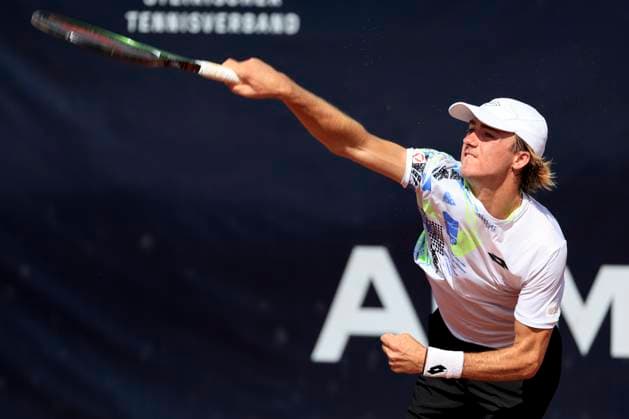 TENNIS - ATP, Tennis Herren Layjet Open BAD WALTERSDORF,AUSTRIA,19.SEP.23 - TENNIS - ATP Challenger Tour, Layjet Open. Image shows Lukas Neumayer (AUT).  GEPAxpictures xMarioxBuehner-Weinrauch