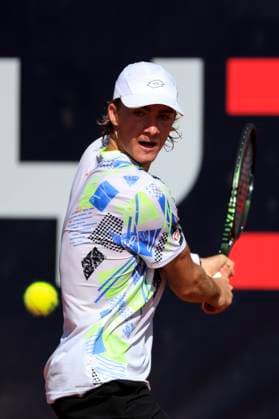 TENNIS - ATP, Tennis Herren Layjet Open BAD WALTERSDORF,AUSTRIA,19.SEP.23 - TENNIS - ATP Challenger Tour, Layjet Open. Image shows Lukas Neumayer (AUT).  GEPAxpictures xMarioxBuehner-Weinrauch