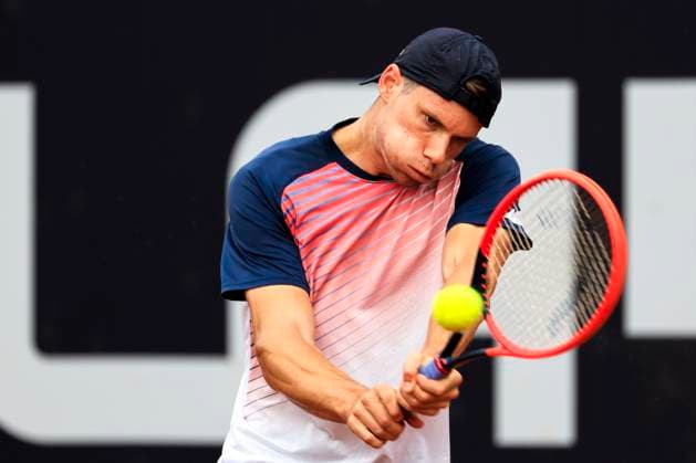 TENNIS - ATP, Tennis Herren Layjet Open BAD WALTERSDORF,AUSTRIA,19.SEP.23 - TENNIS - ATP Challenger Tour, Layjet Open. Image shows Sandro Kopp (AUT).  GEPAxpictures xMarioxBuehner-Weinrauch